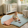 Kids’ Rug Fluffin Square Baby Blue