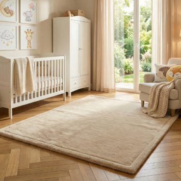 Kids’ Rug Fluffin Square Beige