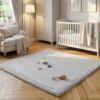 Kids’ Rug Fluffin Square Light Grey