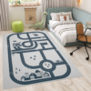 Children’s Rug Snooki Town Gray Navy Blue Non-Slip
