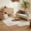 Area Rug Wisp Beige Pastel Geometric