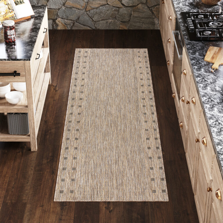 Carpet Runner Melissa Brown Border Indoor Outdoor