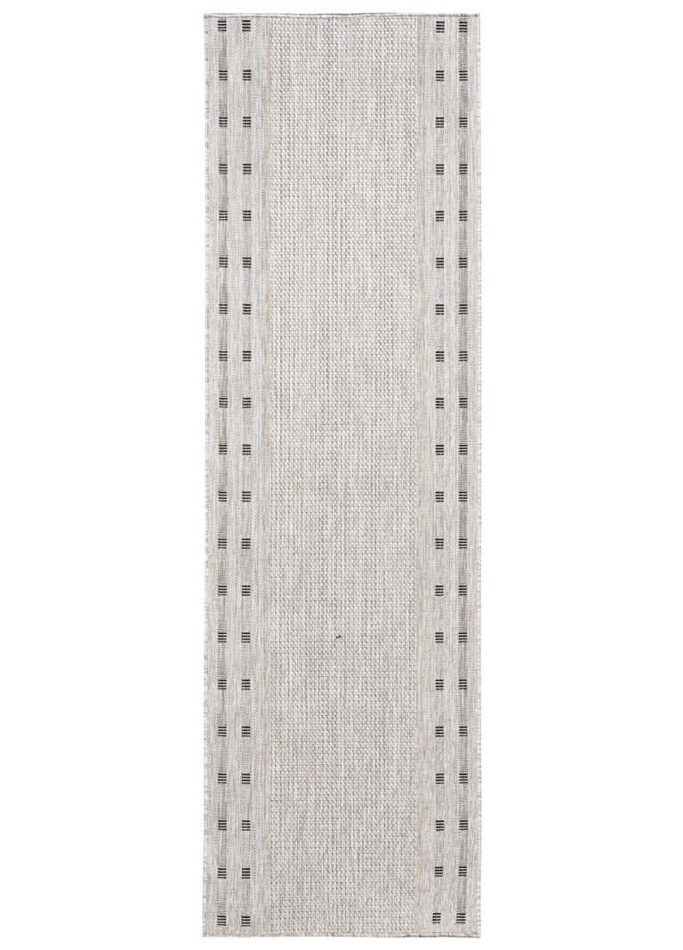 Carpet Runner Melissa Grey Border Indoor Outdoor