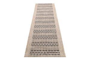 Carpet Runner Melissa Brown Black Stripes Indoor Outdoor
