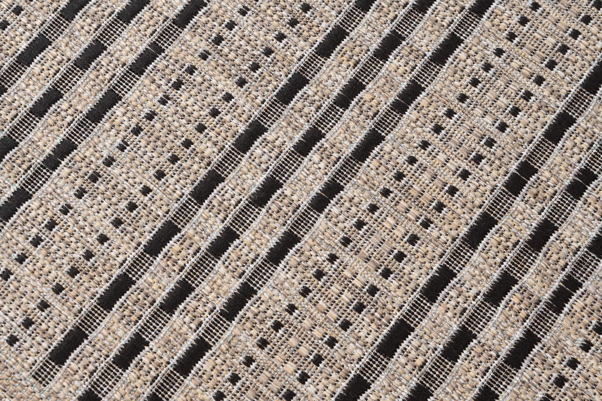 Carpet Runner Melissa Brown Black Stripes Indoor Outdoor