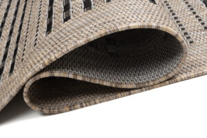 Carpet Runner Melissa Brown Black Stripes Indoor Outdoor