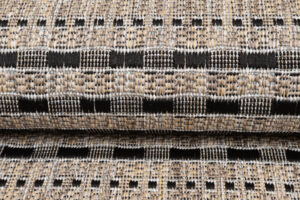 Carpet Runner Melissa Brown Black Stripes Indoor Outdoor