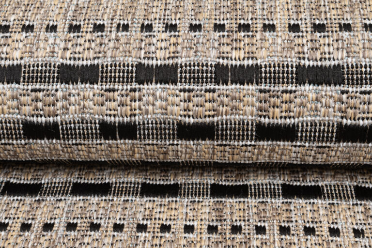 Carpet Runner Melissa Brown Black Stripes Indoor Outdoor