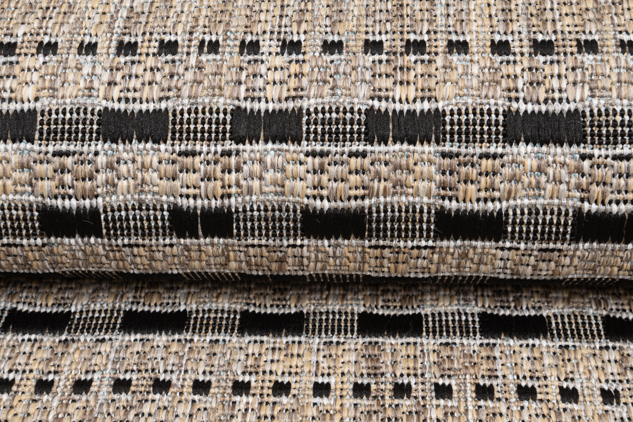 Carpet Runner Melissa Brown Black Stripes Indoor Outdoor