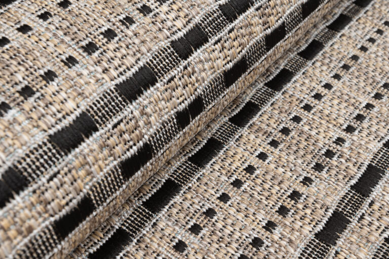 Carpet Runner Melissa Brown Black Stripes Indoor Outdoor