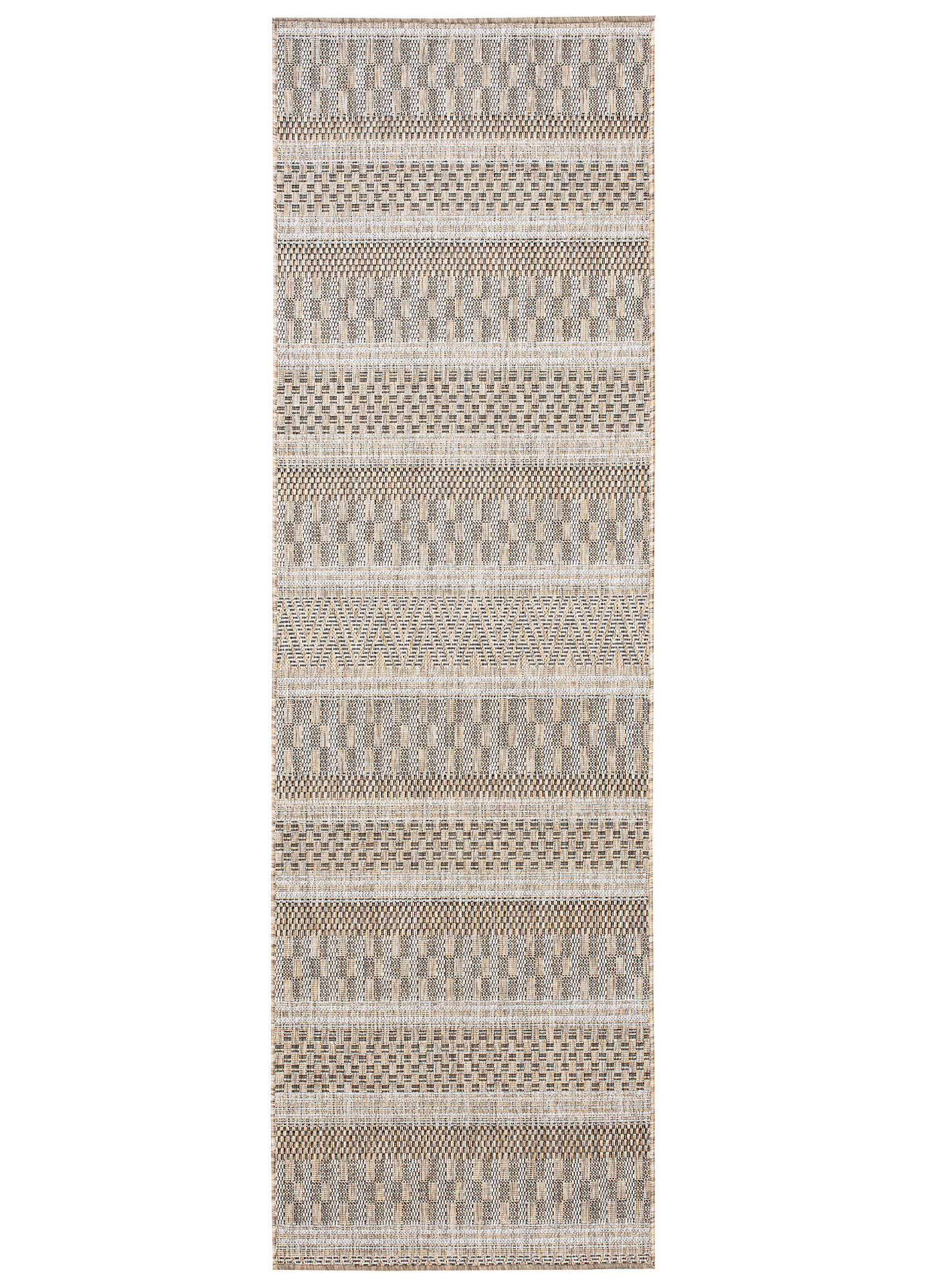 Carpet Runner Melissa Brown Stripes Indoor Outdoor