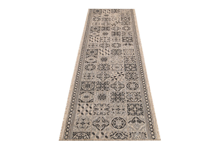 Carpet Runner Melissa Brown Black Mosaic Indoor Outdoor