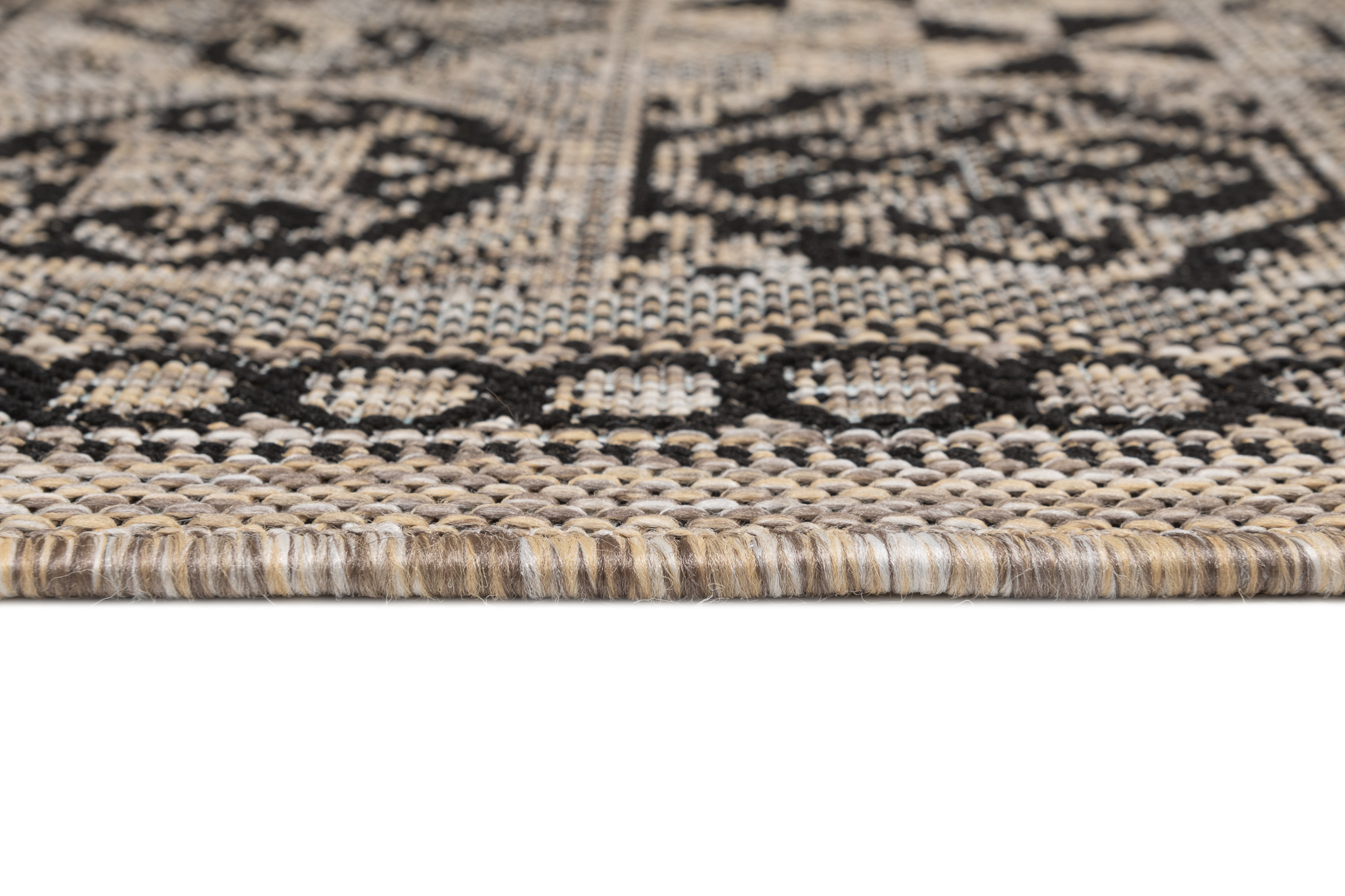 Carpet Runner Melissa Brown Black Mosaic Indoor Outdoor