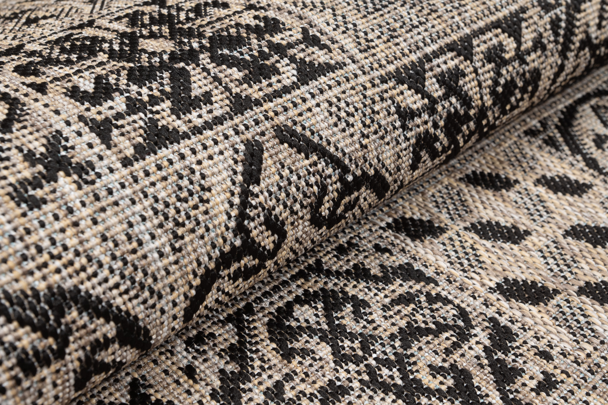 Carpet Runner Melissa Brown Black Mosaic Indoor Outdoor