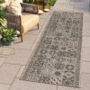 Carpet Runner Melissa Brown Black Mosaic Indoor Outdoor