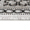Carpet Runner Melissa Grey Black Mosaic Indoor Outdoor