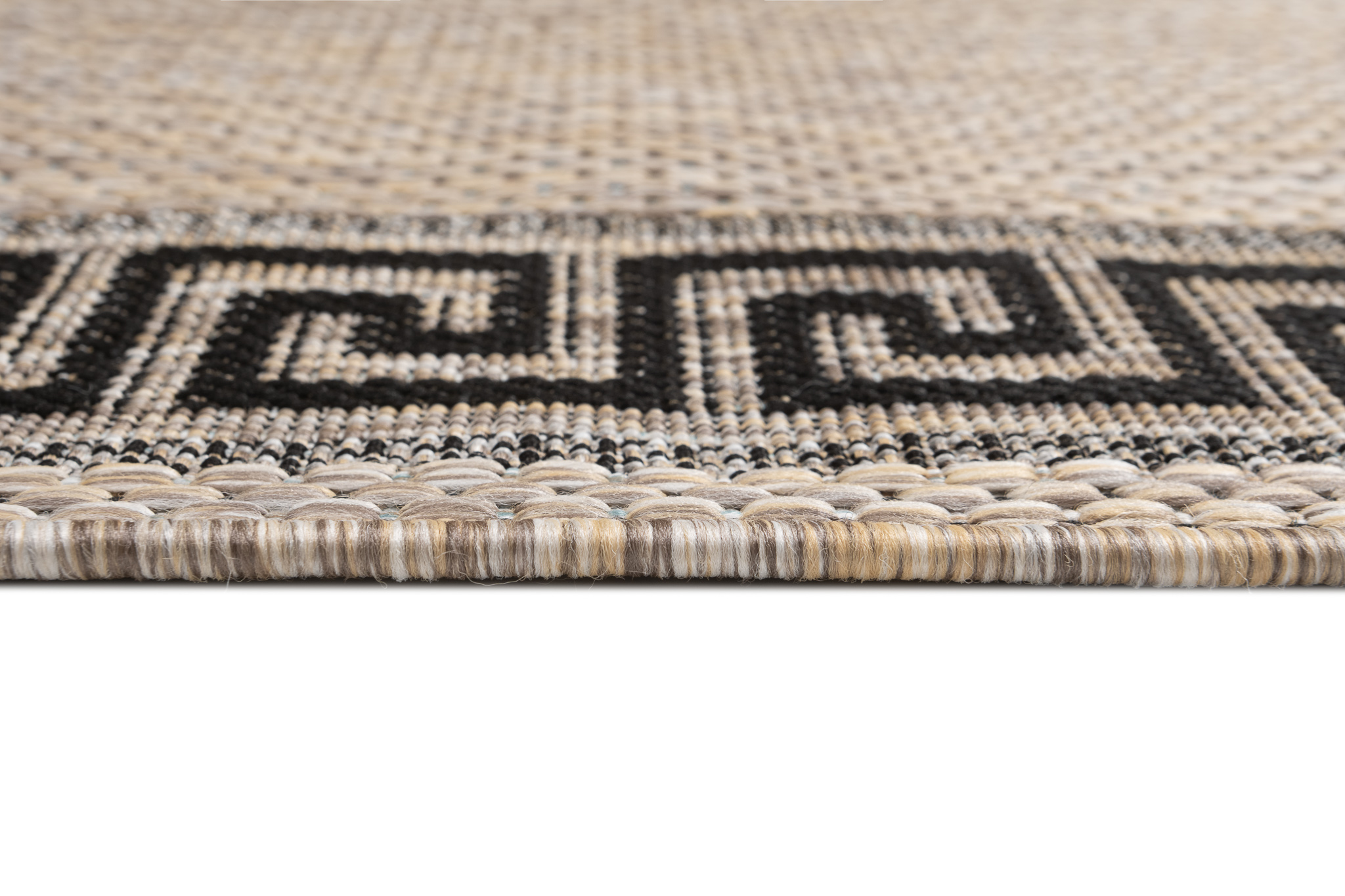 Carpet Runner Melissa Brown Black Zigzag Indoor Outdoor