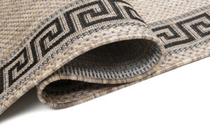 Carpet Runner Melissa Brown Black Zigzag Indoor Outdoor