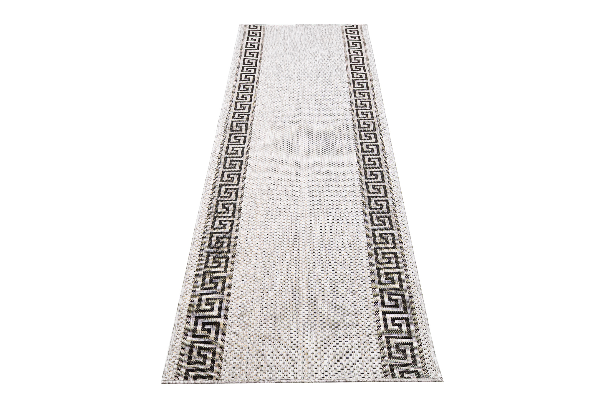 Carpet Runner Melissa Grey Black Zigzag Indoor Outdoor