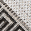 Carpet Runner Melissa Grey Black Zigzag Indoor Outdoor