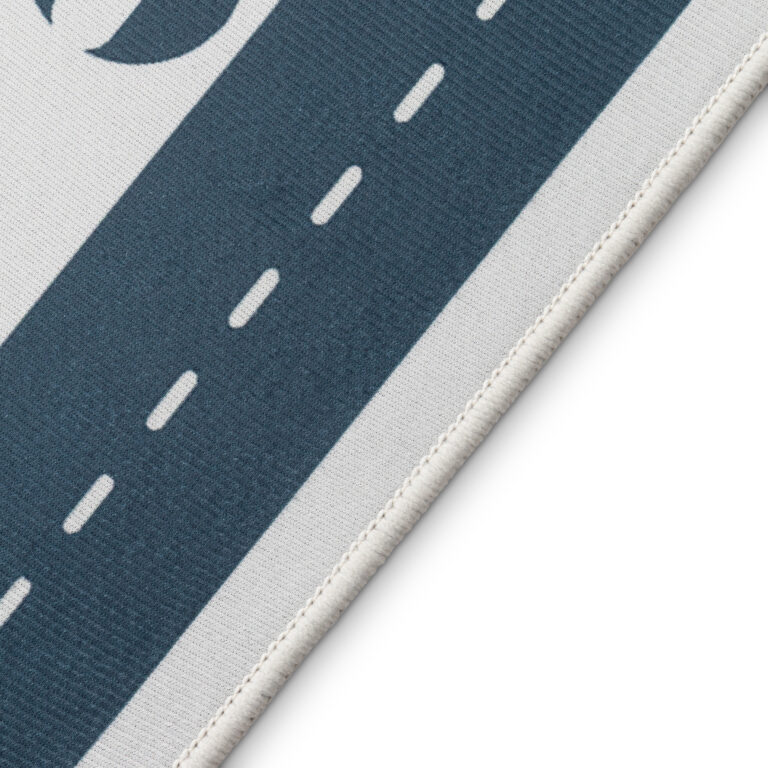 Children’s Rug Snooki Town Gray Navy Blue Non-Slip