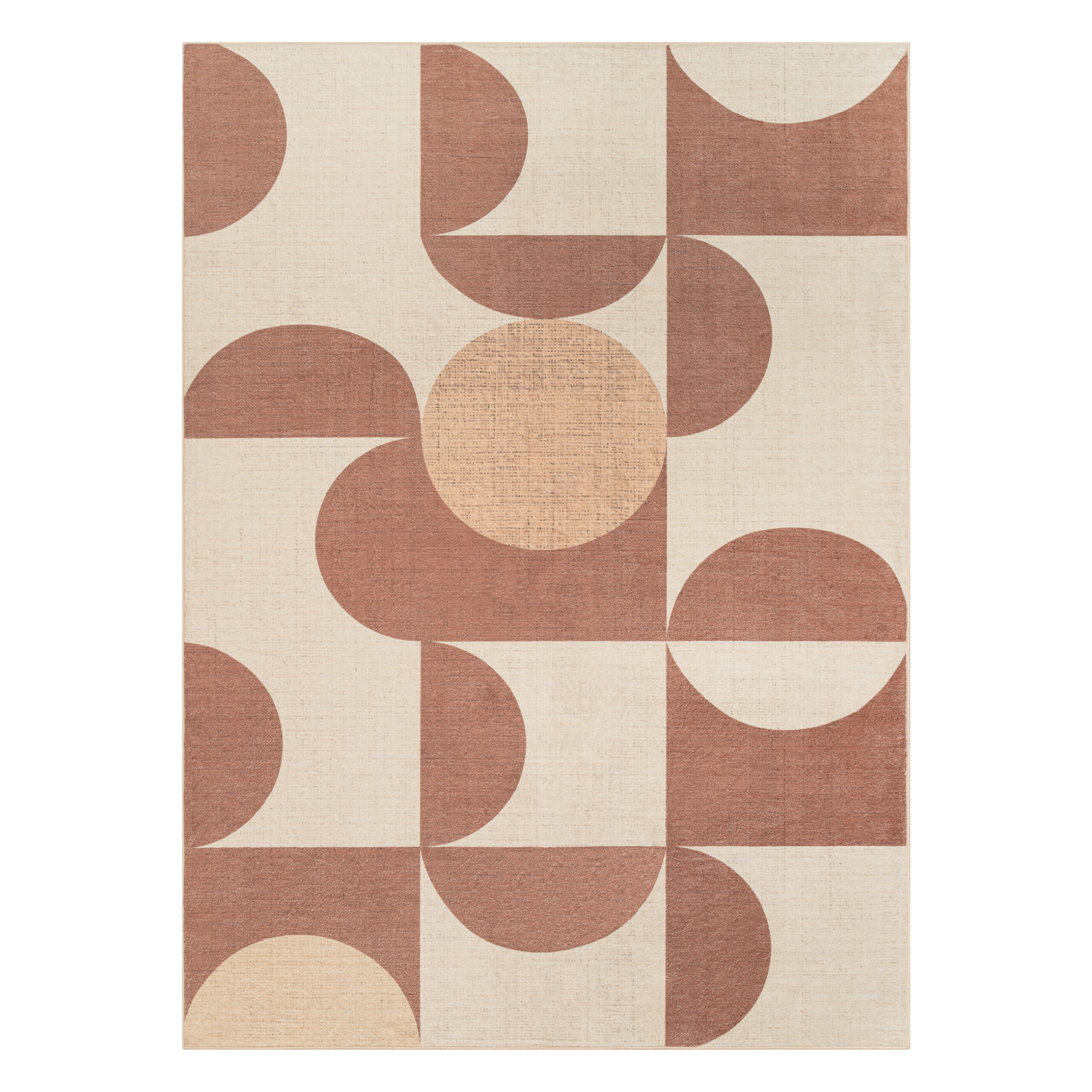 Area Rug Wisp Brown Geometric