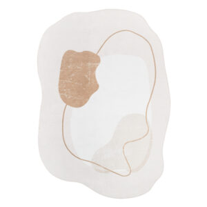 Area Rug Wisp With Irregular Shape Pastel