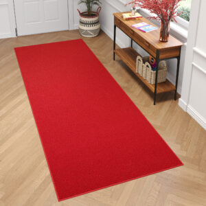 Carpet Runner Mono Indoor Outdoor Red