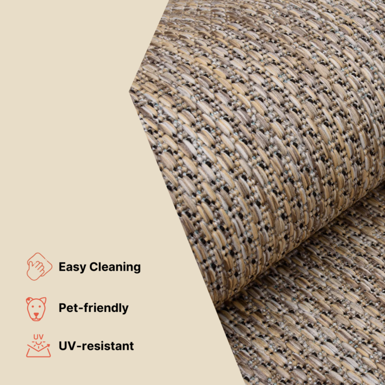 Area Rug Melissa Grey Melange Ethnic Indoor Outdoor
