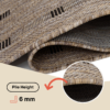 Area Rug Melissa Brown Grey Rectangles Indoor Outdoor
