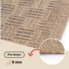 Outdoor Area Rug Yucana Brown Beige Frame