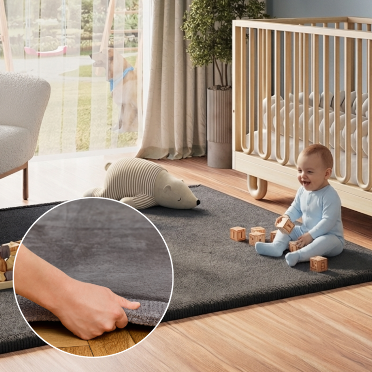 Kids’ Rug Fluffin Square Dark Grey