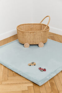 Kids’ Rug Fluffin Square Baby Blue