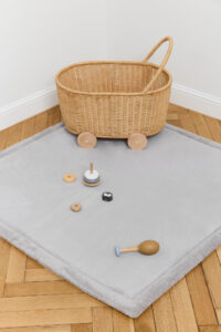 Kids’ Rug Fluffin Square Light Grey