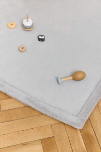 Kids’ Rug Fluffin Square Light Grey