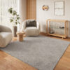 Area Rug Lumi Square Light Grey Non-Slip