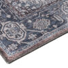 Dubai Navy Blue Vintage Non-Slip Rug