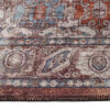 Dubai Burgundy Ornamental Non-Slip Rug