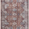 Dubai Burgundy Ornamental Non-Slip Rug