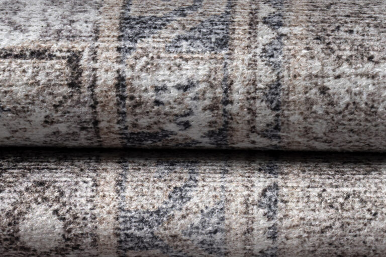Dubai Grey Distressed Non-Slip Rug