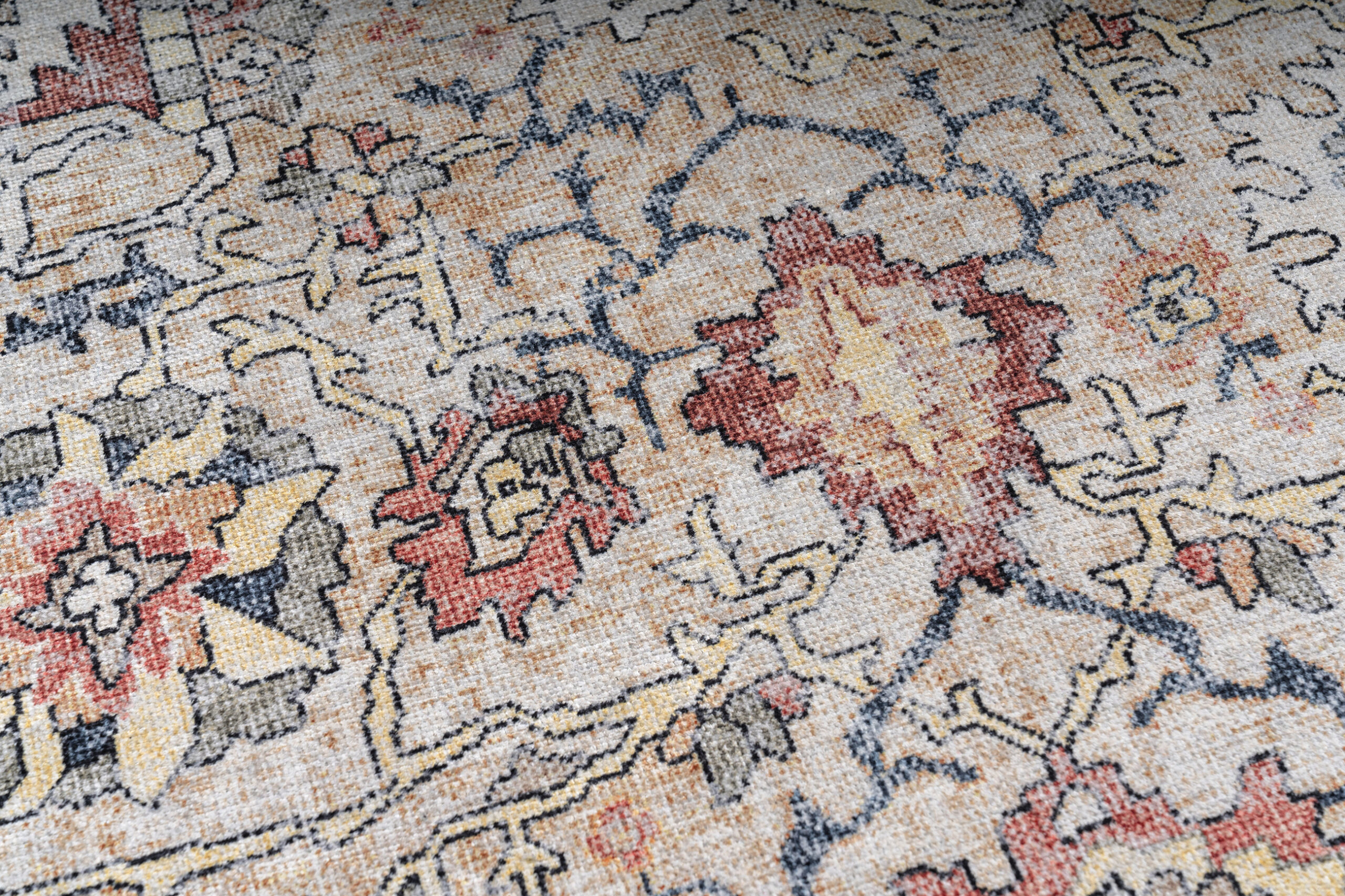 Dubai Multicolour Ornamental Non-Slip Rug