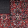 Dubai Red Ornamental Non-Slip Rug
