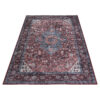 Dubai Red Navy Blue Non-Slip Rug