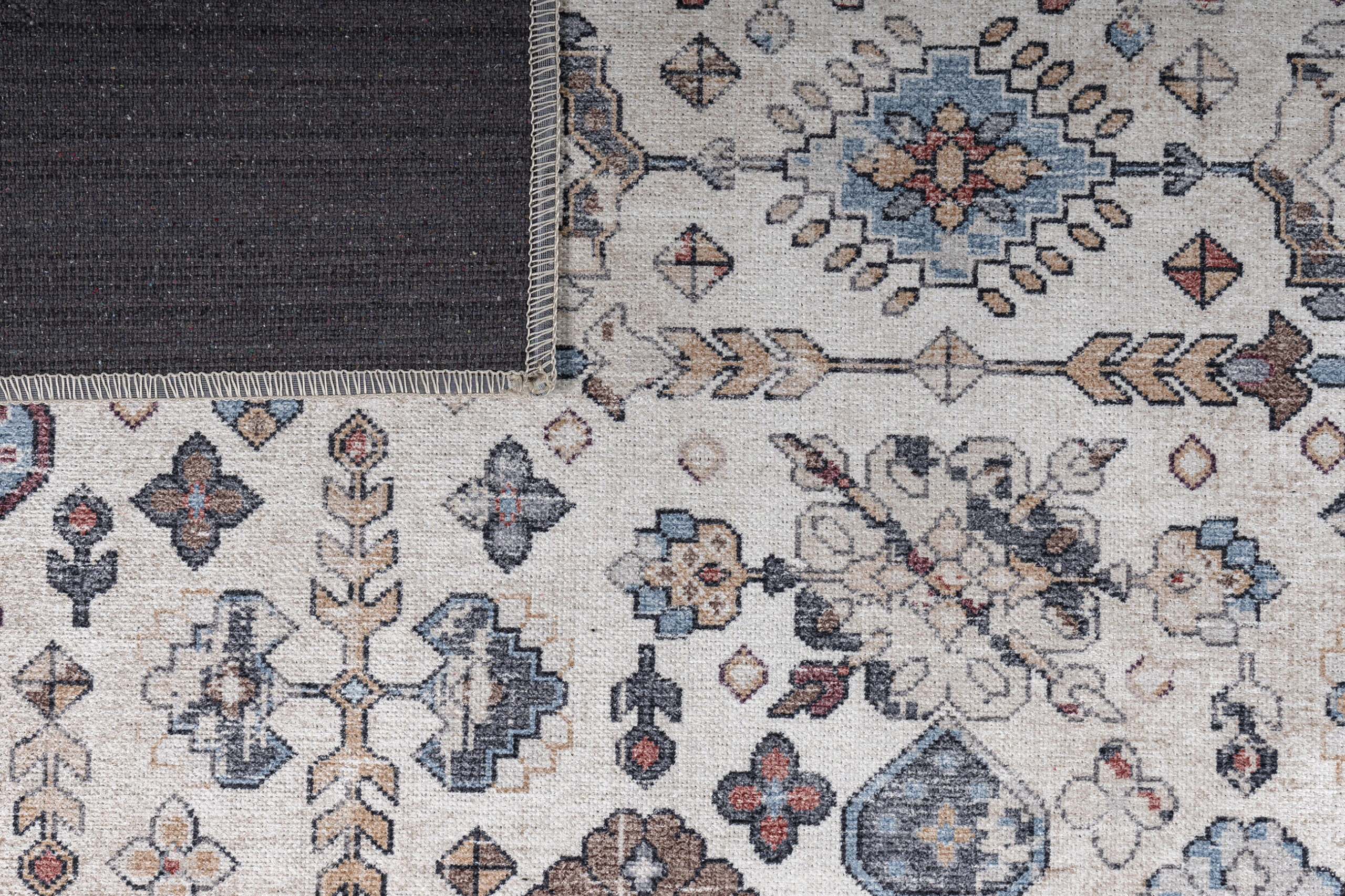 Dubai Multicolour Vintage Non-Slip Rug