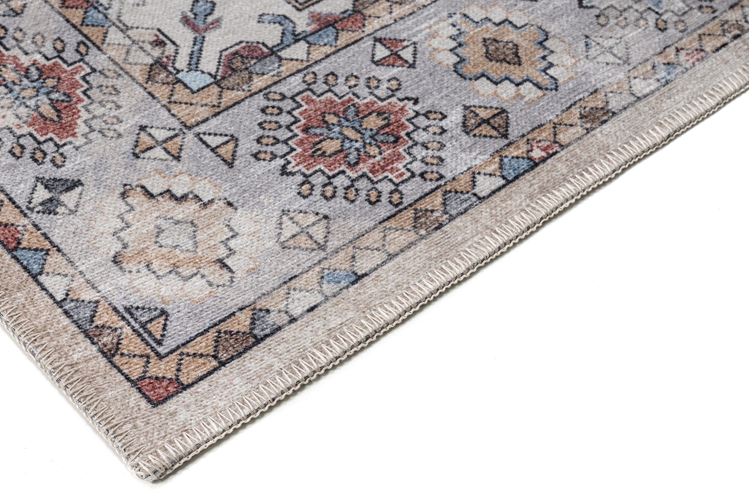 Dubai Multicolour Vintage Non-Slip Rug