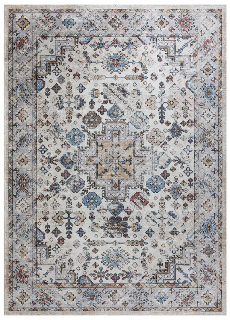 Dubai Multicolour Vintage Non-Slip Rug
