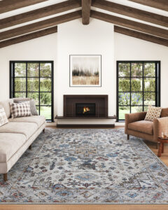 Dubai Multicolour Vintage Non-Slip Rug