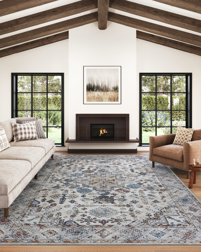 Dubai Multicolour Vintage Non-Slip Rug