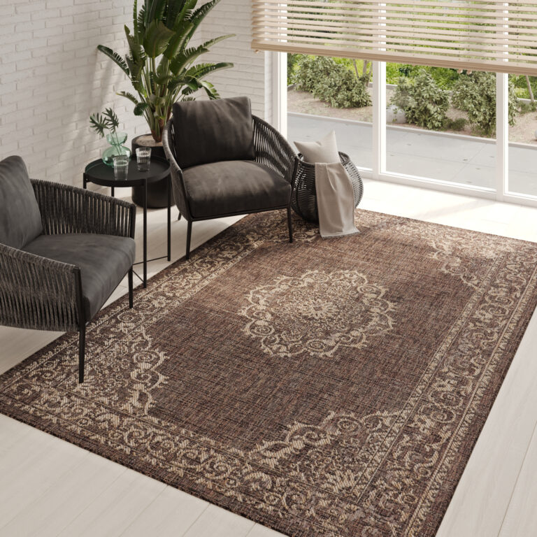 Outdoor Rug Melissa Dark Brown Vintage