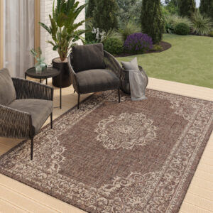 Outdoor Rug Melissa Dark Brown Vintage